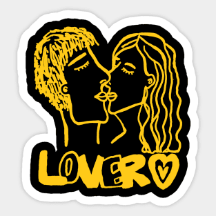 The lovers Sticker